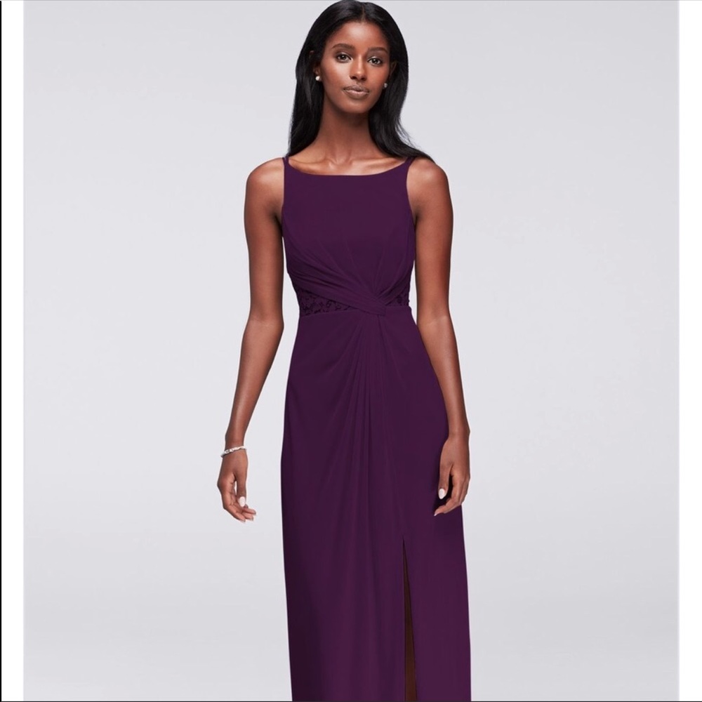 🔥PRICE DROP🔥David’s Bridal Plum Bridesmaid Dress